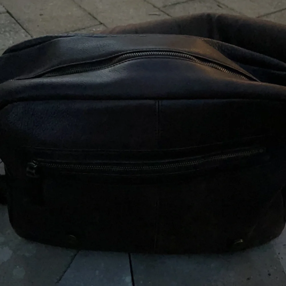 Gap leather brown pebble briefcase/ satchel